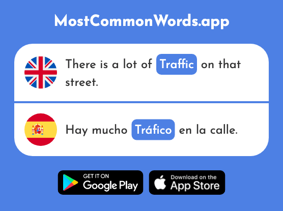 Traffic, trade - Tráfico (The 2226th Most Common Spanish Word)