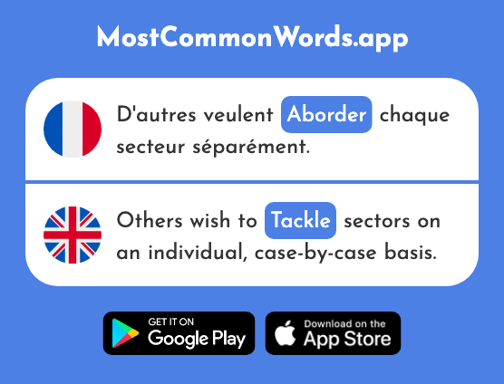 Aborder - Reach, approach, tackle, land (Le 1535 Mot Le Plus Commun En English)