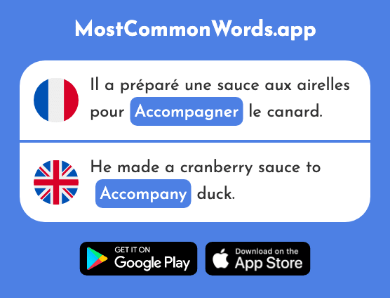 Accompagner - Accompany (Le 727 Mot Le Plus Commun En English)