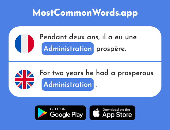 Administration - Administration (Le 1057 Mot Le Plus Commun En English)