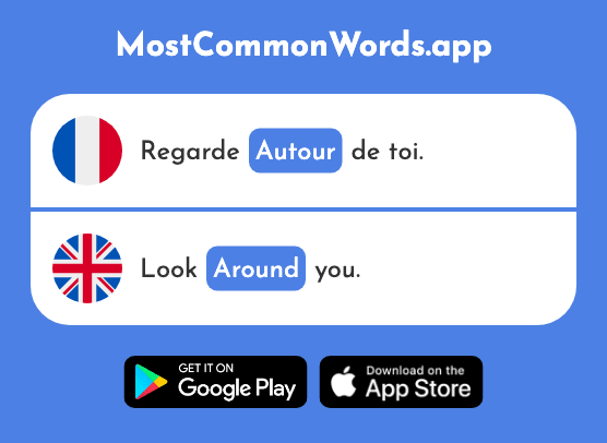 Autour - Around (Le 594 Mot Le Plus Commun En English)