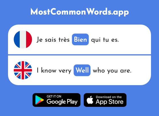 Bien - Well (Le 47 Mot Le Plus Commun En English)