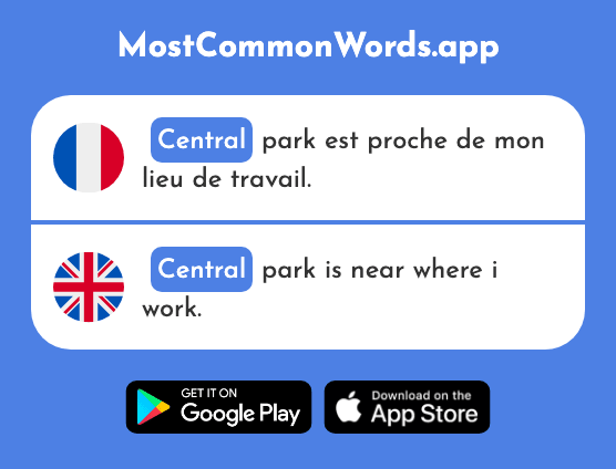 Central - Central (Le 992 Mot Le Plus Commun En English)