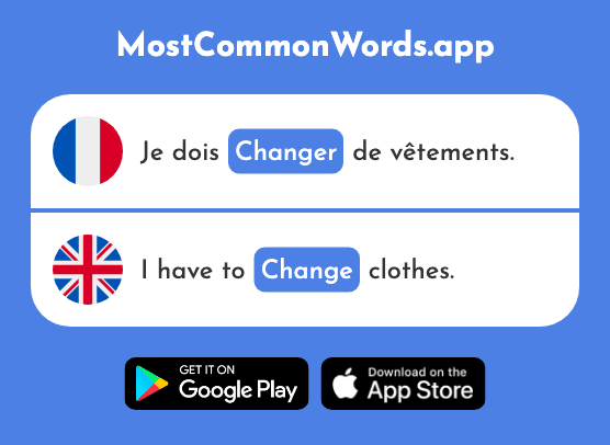 Changer - Change (Le 283 Mot Le Plus Commun En English)