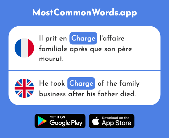 Charge - Charge, load (Le 849 Mot Le Plus Commun En English)