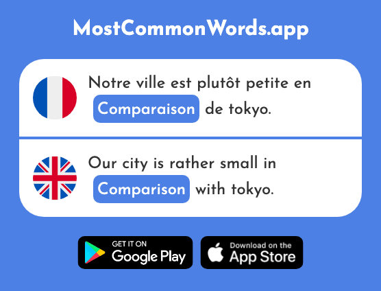 Comparaison - Comparison (Le 2244 Mot Le Plus Commun En English)