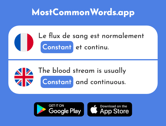 Constant - Constant (Le 1762 Mot Le Plus Commun En English)
