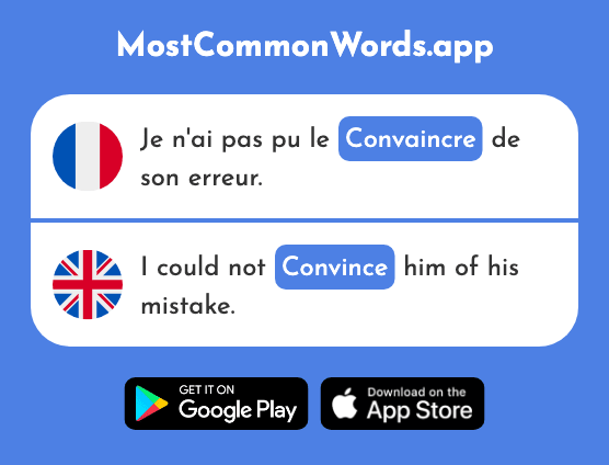 Convaincre - Convince (Le 575 Mot Le Plus Commun En English)