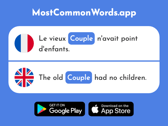 Couple - Couple (Le 1167 Mot Le Plus Commun En English)
