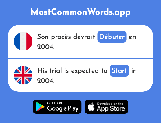 Débuter - Start (Le 2426 Mot Le Plus Commun En English)