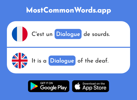 Dialogue - Dialogue (Le 1719 Mot Le Plus Commun En English)