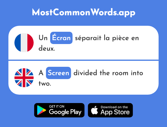 Écran - Screen (Le 2421 Mot Le Plus Commun En English)