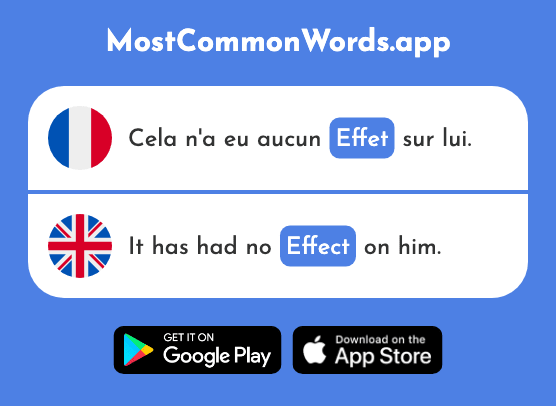Effet - Effect (Le 173 Mot Le Plus Commun En English)