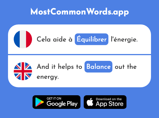 Équilibrer - Balance (Le 2510 Mot Le Plus Commun En English)