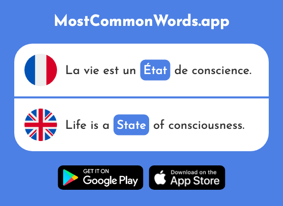 État - State (Le 333 Mot Le Plus Commun En English)