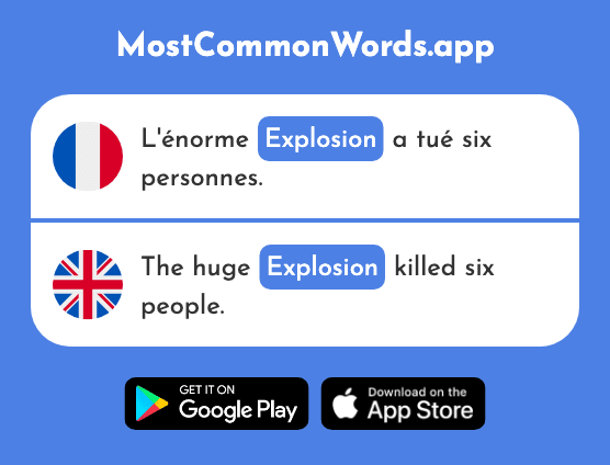 Explosion - Explosion (Le 2121 Mot Le Plus Commun En English)