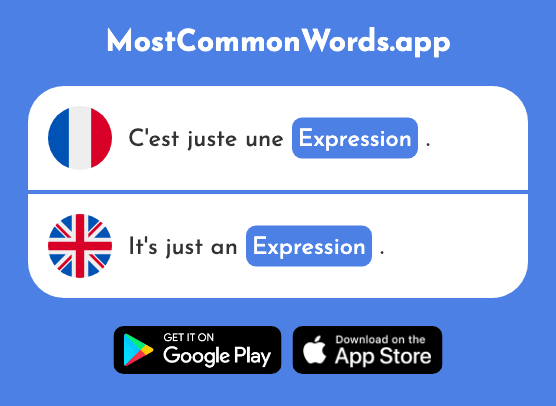 Expression - Expression (Le 952 Mot Le Plus Commun En English)