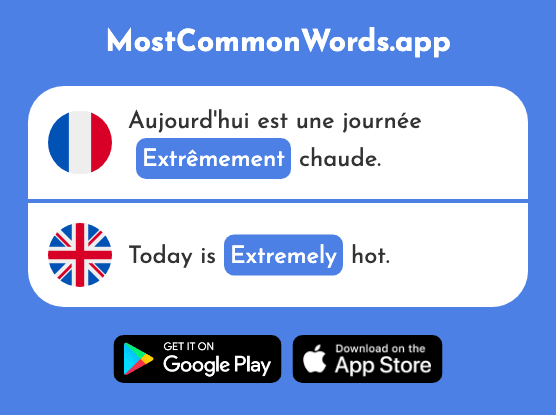 Extrêmement - Extremely (Le 1545 Mot Le Plus Commun En English)