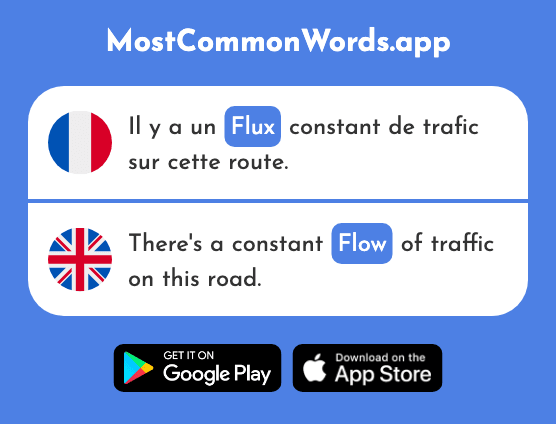 Flux - Flow (Le 2501 Mot Le Plus Commun En English)