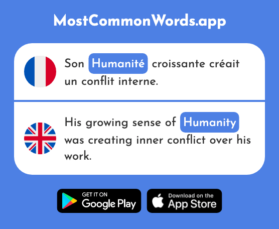 Humanité - Humanity (Le 1525 Mot Le Plus Commun En English)