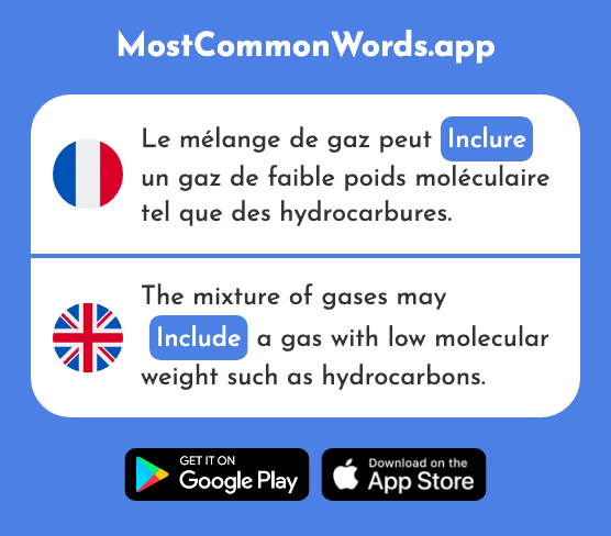 Inclure - Include (Le 1998 Mot Le Plus Commun En English)