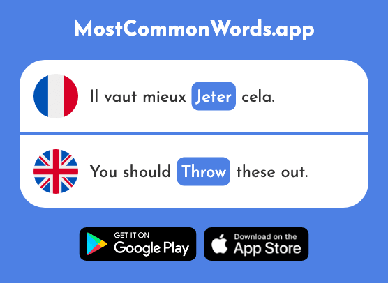 Jeter - Throw (Le 1202 Mot Le Plus Commun En English)