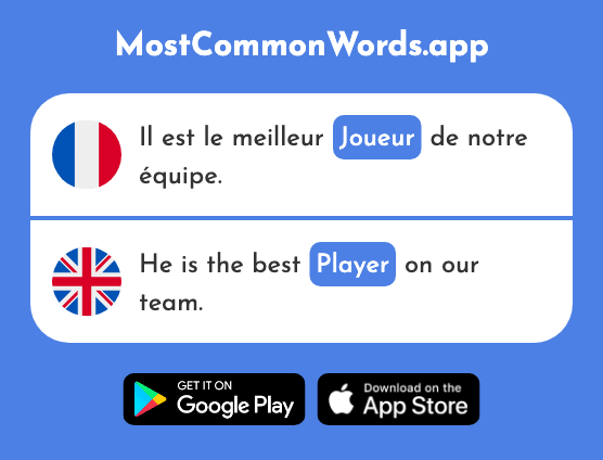Joueur - Player (Le 2003 Mot Le Plus Commun En English)