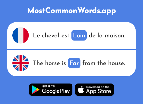 Loin - Far (Le 341 Mot Le Plus Commun En English)