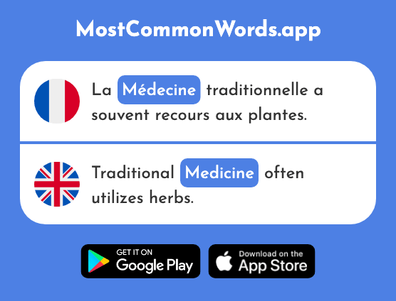 Médecine - Medicine, med school (Le 2737 Mot Le Plus Commun En English)