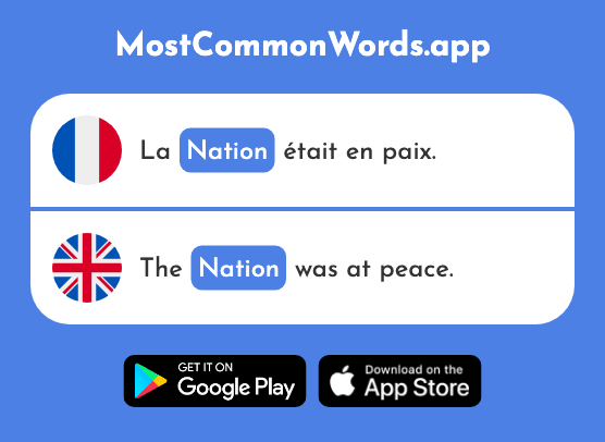 Nation - Nation (Le 576 Mot Le Plus Commun En English)