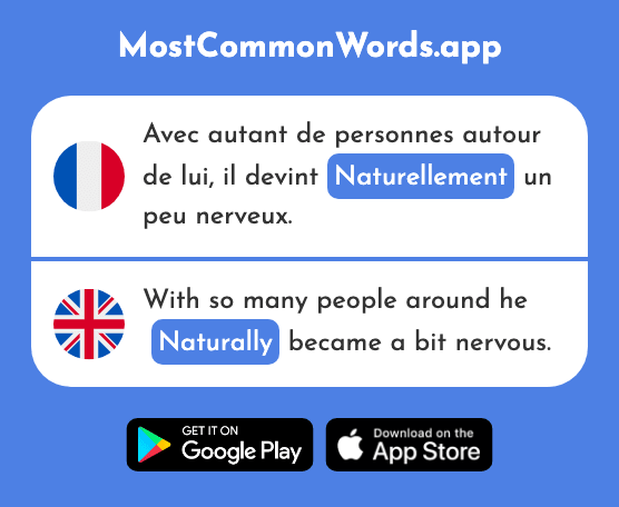 Naturellement - Naturally (Le 2036 Mot Le Plus Commun En English)