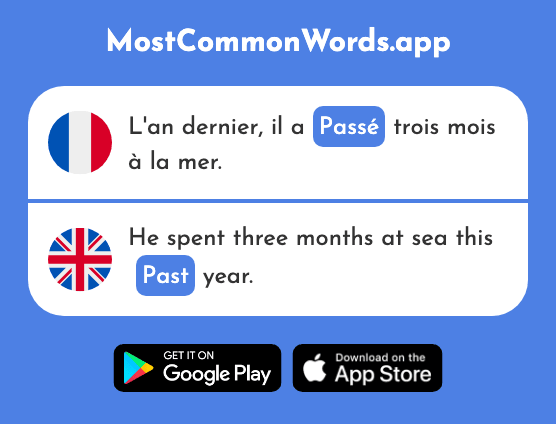 Passé - Past (Le 501 Mot Le Plus Commun En English)