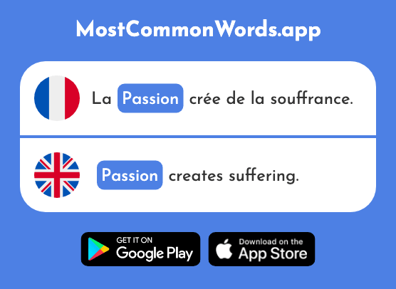 Passion - Passion (Le 1866 Mot Le Plus Commun En English)