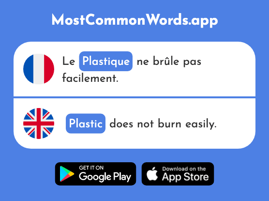 Plastique - Plastic (Le 2191 Mot Le Plus Commun En English)