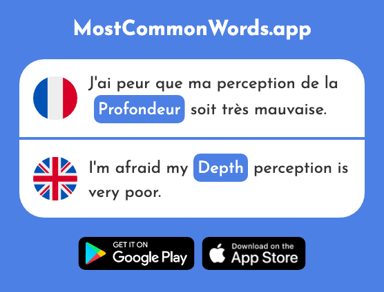 Profondeur - Depth (Le 1786 Mot Le Plus Commun En English)