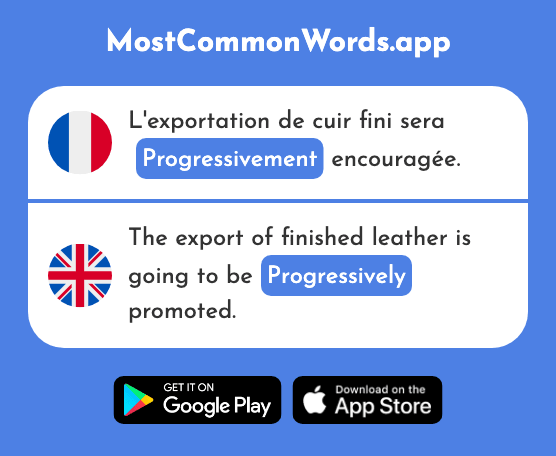 Progressivement - Progressively (Le 2659 Mot Le Plus Commun En English)