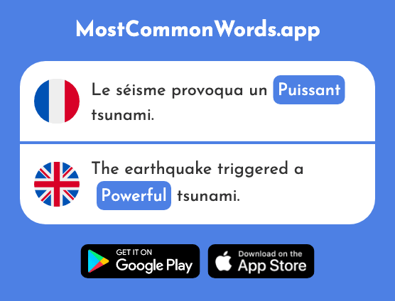 Puissant - Powerful (Le 1229 Mot Le Plus Commun En English)