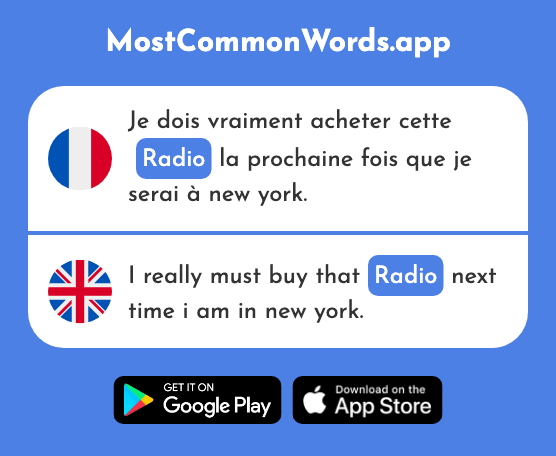 Radio - Radio (Le 1526 Mot Le Plus Commun En English)