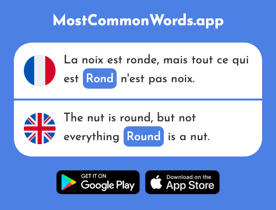 Rond - Round (Le 2268 Mot Le Plus Commun En English)