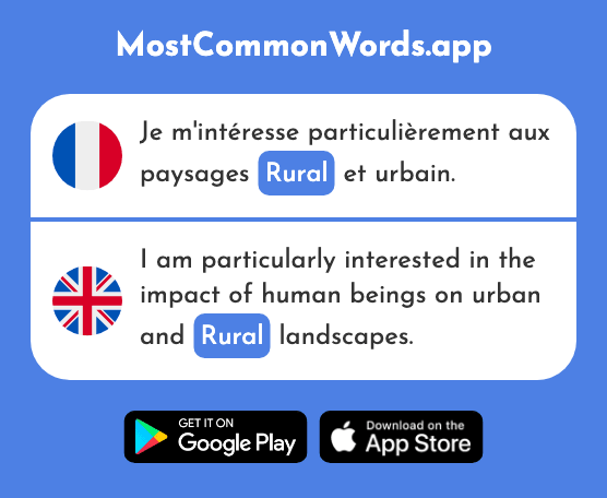 Rural - Rural (Le 2709 Mot Le Plus Commun En English)