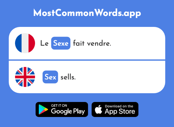 Sexe - Sex (Le 1691 Mot Le Plus Commun En English)