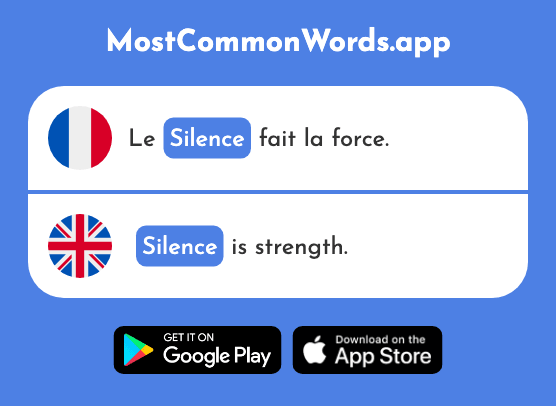 Silence - Silence (Le 1281 Mot Le Plus Commun En English)