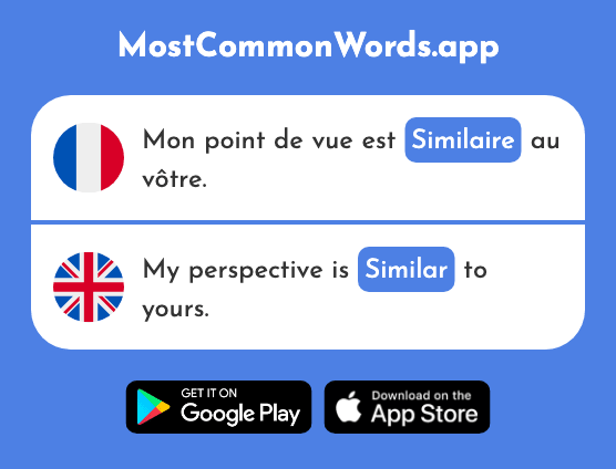 Similaire - Similar (Le 2632 Mot Le Plus Commun En English)