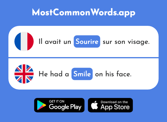 Sourire - Smile, smile (Le 1476 Mot Le Plus Commun En English)