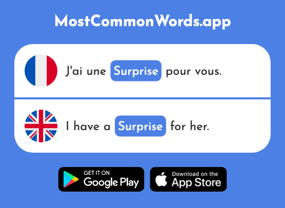 Surprise - Surprise (Le 1815 Mot Le Plus Commun En English)