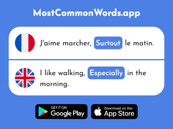 Surtout - Especially, above all (Le 235 Mot Le Plus Commun En English)