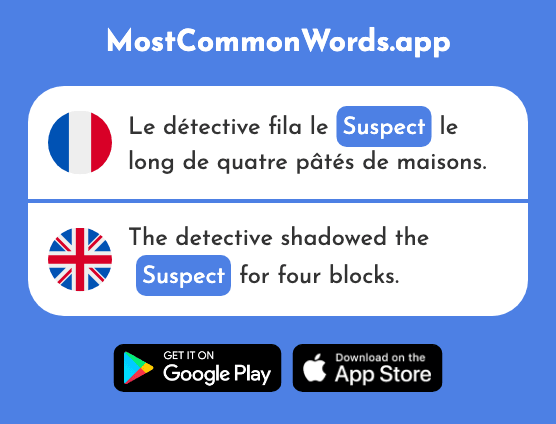 Suspect - Suspicious, suspect (Le 2571 Mot Le Plus Commun En English)
