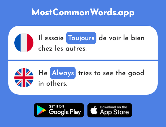 Toujours - Always (Le 103 Mot Le Plus Commun En English)