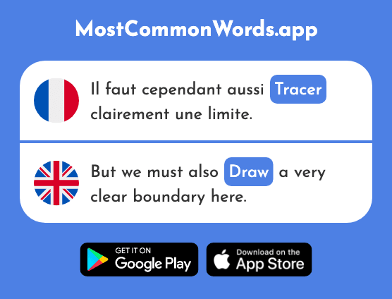 Tracer - Draw, write, mark out (Le 2997 Mot Le Plus Commun En English)