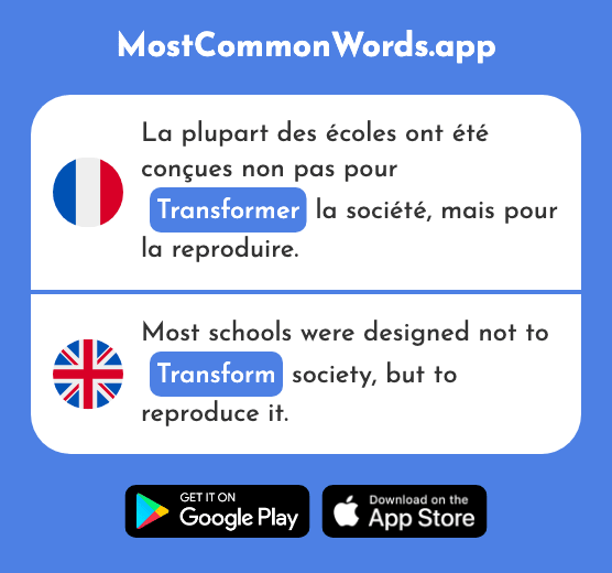 Transformer - Transform (Le 1041 Mot Le Plus Commun En English)